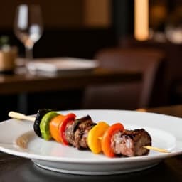 Authentic Russian, Armenian, and Mediterranean cuisine spread for a banquet in San Francisco. A diverse array of dishes like kebabs, pelmeni, and mezze.