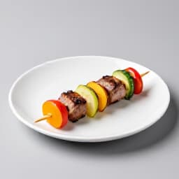 Chef meticulously preparing gourmet Armenian cuisine in a San Francisco restaurant kitchen. Focus on fresh ingredients and artistic presentation of a traditional dish.