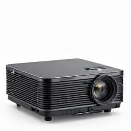 Professional AV projector and screen setup at an event in San Francisco, ready for presentations and visual displays.