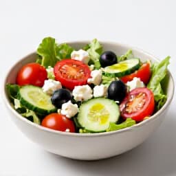 Fresh Mediterranean Salad with Healthy Ingredients