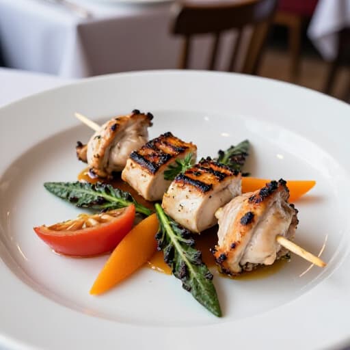 A beautifully presented A La Carte dish from Beluga Restaurant, showcasing authentic Russian, Armenian, or Mediterranean cuisine, prepared with fresh ingredients.