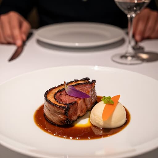 Elegant interior of Beluga Restaurant showcasing fine dining setup in San Francisco.