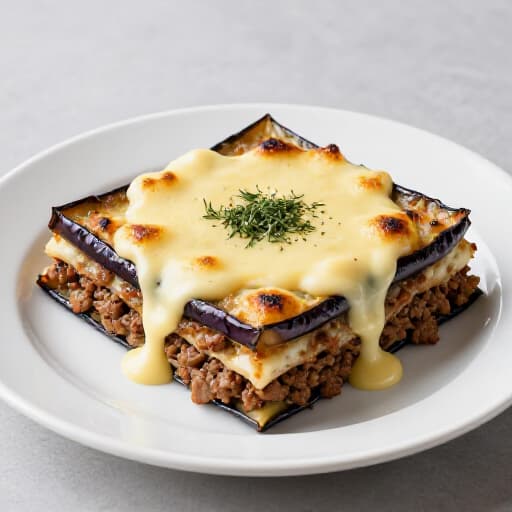 A vibrant spread of traditional Mediterranean dishes featuring creamy hummus drizzled with olive oil and a rich, layered moussaka, showcasing authentic flavors at Beluga Restaurant in San Francisco. A visual feast of healthy and delicious Middle Eastern food.