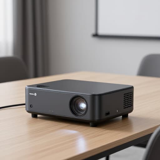 Professional Business Meeting Setup in San Francisco with Projector Screen