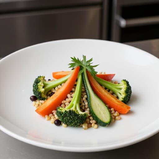 San Francisco catering with diverse dietary options including gluten-free and vegan meals. A chef presents a beautifully plated vegan dolma and gluten-free shish kebab at an event.