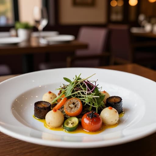 Elegant private dining setup in a San Francisco restaurant, showcasing a beautifully set table with exquisite Authentic Armenian Cuisine dishes. Ideal for intimate gatherings and private corporate dinners.