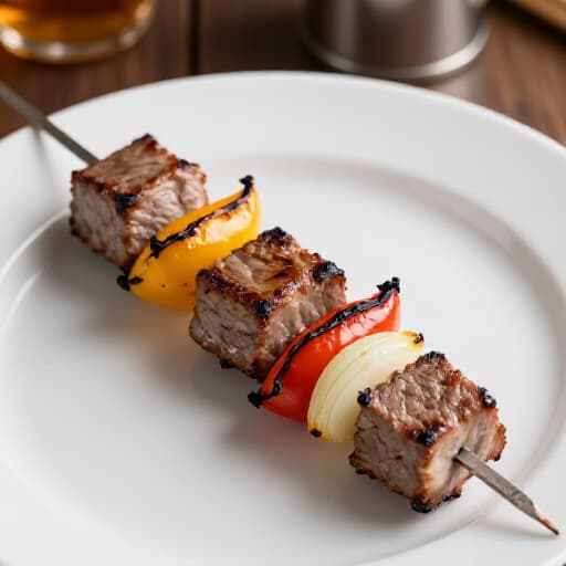Delicious shish kebab catering platters for a San Francisco event. An array of grilled lamb, beef, chicken, and vegetarian skewers beautifully arranged with fresh vegetables, ready to be served at a private party or corporate gathering in San Francisco.