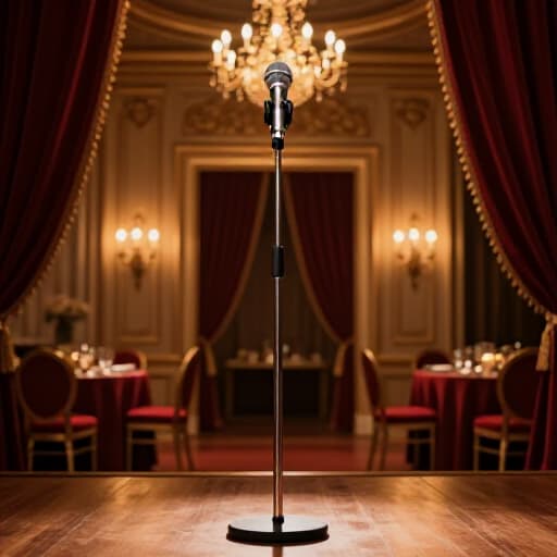 Vibrant Live Entertainment at a San Francisco Wedding Reception. A live band performs in an elegant banquet hall, with guests dancing and celebrating, highlighting the festive ambiance and perfect setting for a wedding celebration.
