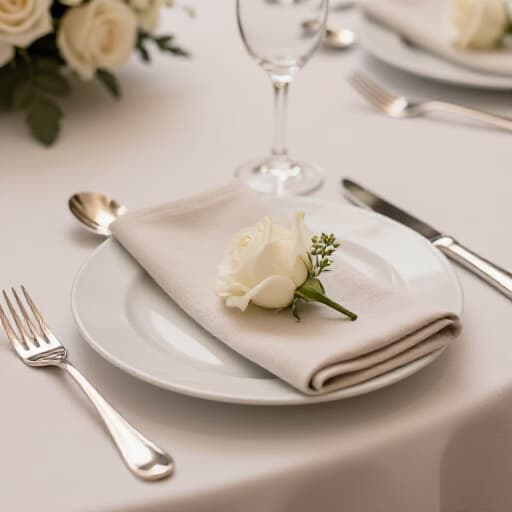 Elegant wedding reception setup at Beluga Restaurant & Banquet Hall in San Francisco. A beautifully decorated dining area with tables set for guests, showcasing the exquisite ambiance included in our wedding packages.