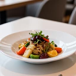 Authentic Russian, Armenian, and Mediterranean cuisine prepared for an exquisite dine-in experience at Beluga Restaurant in San Francisco, featuring beautifully arranged dishes in an elegant setting.