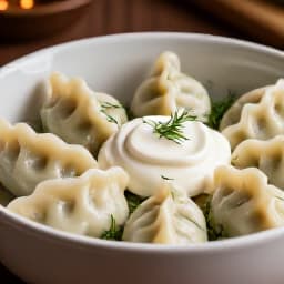 A lavish spread of authentic Russian cuisine at Beluga Restaurant in San Francisco, featuring traditional dishes such as pelmeni, blini, and shashlik, set on an elegantly prepared table, reflecting the rich culinary heritage and inviting atmosphere of the restaurant.
