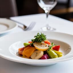 Elegant dining setup at Beluga Restaurant showcasing authentic Russian, Armenian, and Mediterranean cuisine.