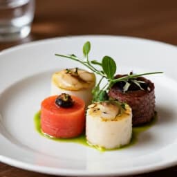 Exquisite Banquet Catering Menu at Beluga Restaurant in San Francisco. A beautifully presented table with a variety of authentic Russian, Armenian, and Mediterranean dishes, showcasing a sophisticated culinary experience for events.