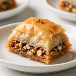 Gourmet catering menu display with diverse dishes