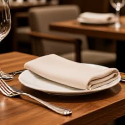 Elegant group lunch table setup at Beluga Restaurant in San Francisco