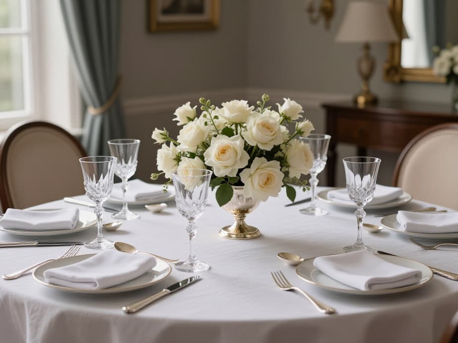 An elegant rehearsal dinner venue in San Francisco at Beluga Banquet Hall. The spacious room is beautifully decorated, showcasing tables set for guests, ready to host a memorable pre-wedding celebration.