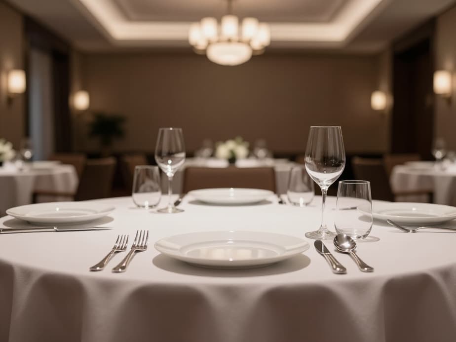 Guide to booking a corporate event banquet hall in San Francisco. A diverse group of business professionals networking and celebrating in a spacious, well-lit banquet hall, representing a successful corporate gathering.
