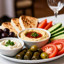 Gourmet Mezze Platters for Elegant Wedding Receptions in San Francisco. A sophisticated presentation of traditional Middle Eastern and Caucasian appetizers, adding a unique culinary touch to wedding celebrations.