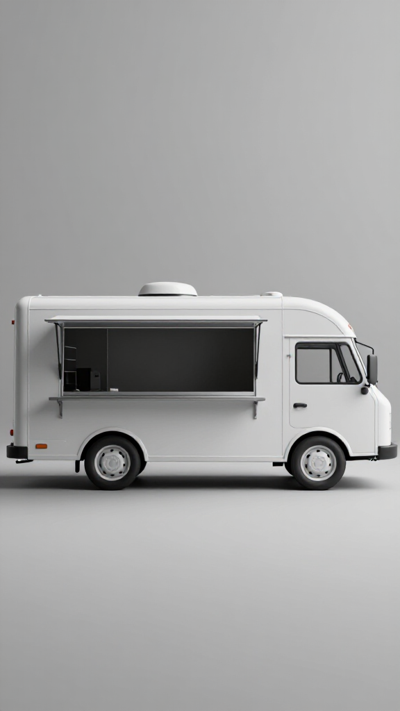 Vibrant Food Truck Catering Event in San Francisco. A modern food truck serving diverse cuisine at an outdoor event in San Francisco, with guests enjoying the vibrant atmosphere and delicious mobile catering.